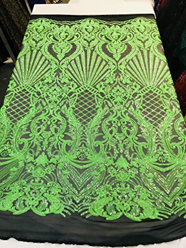 Neon Green Iridescent on Black