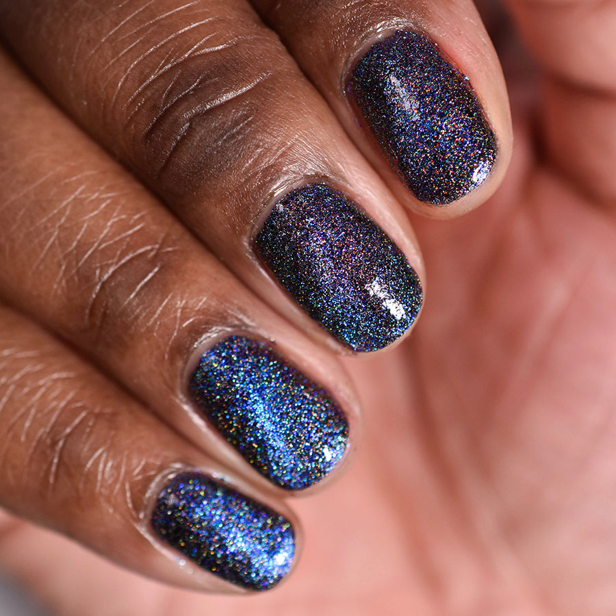 Wormhole Nail Polish - Long Lasting Galaxy Nail Lacquer with Glitter - Perfect for Parties, Cosplay & Special Occasions