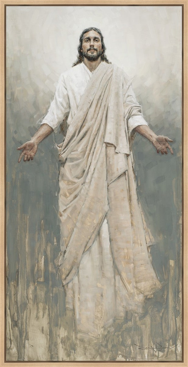 He is Risen Large Wall Art - Gallery Wrapped Canvas Christian Home Decor for Living Room, Bedroom & Church
