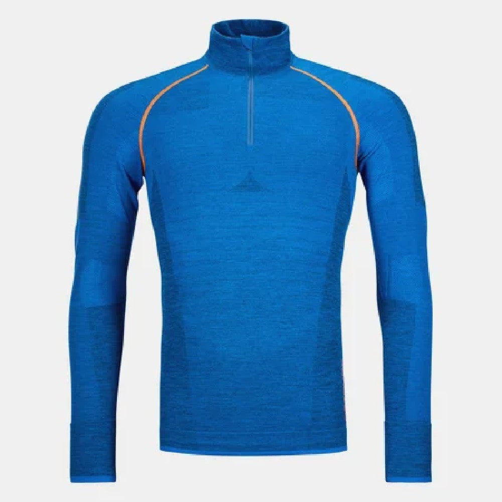 Ortovox 230 Competition Zip Neck Men's Base Layer - Lightweight Merino Wool Thermal Shirt for Hiking, Skiing & Outdoor Activities