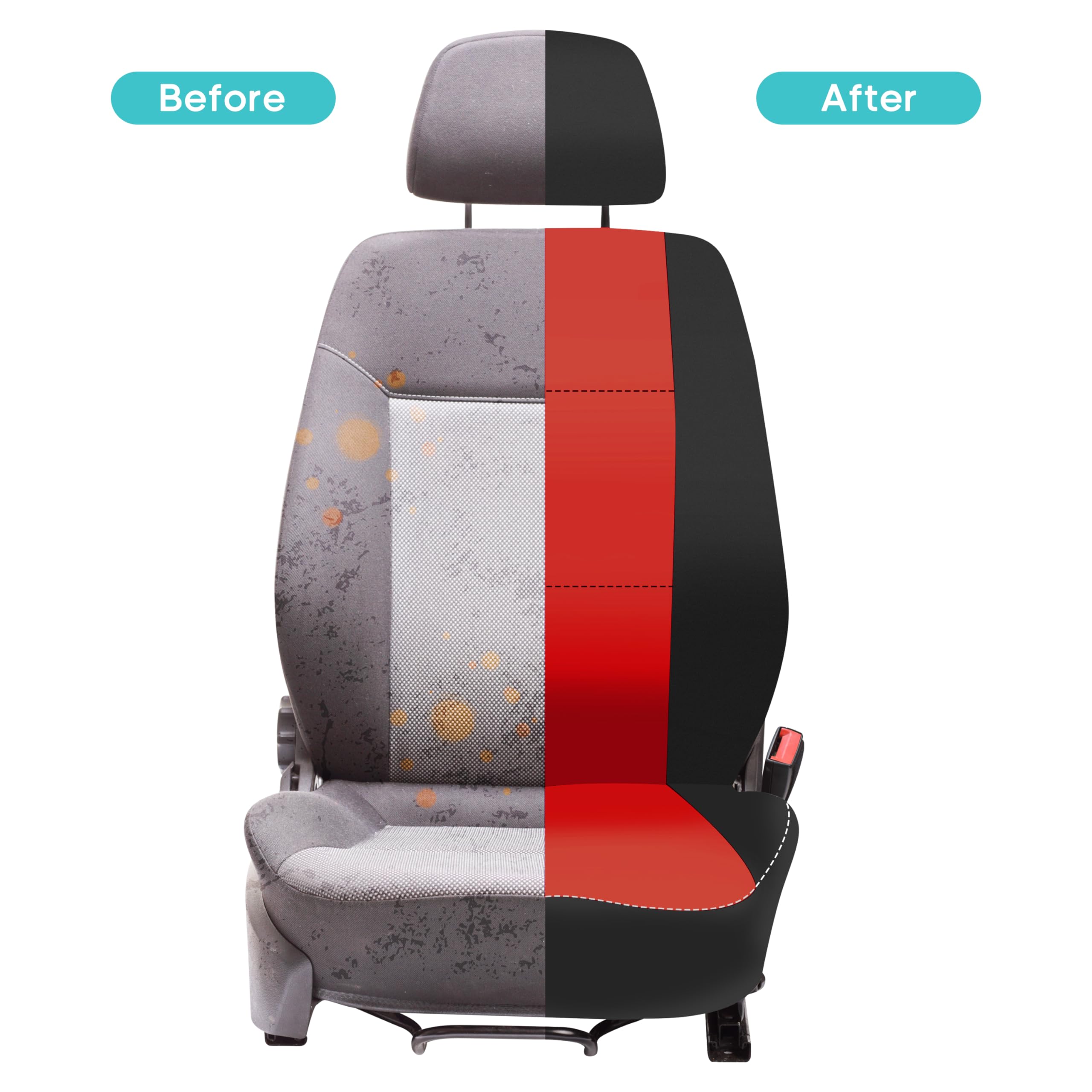 Premium FH Group Neoprene Car Seat Covers Full Set - Universal Fit for SUV, Sedan, Truck | Airbag Compatible, Low Back Front & Split Bench Rear Seat Covers | Machine Washable, Durable & Stylish Red Design | Perfect for Daily Commute, Road Trips & Family Travel