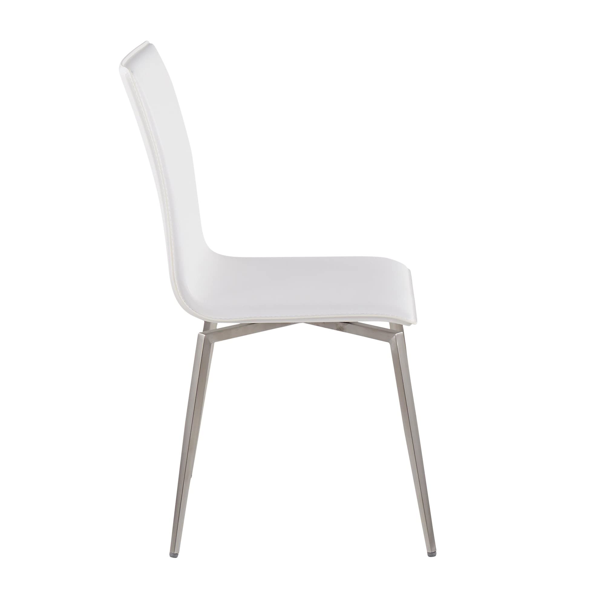 LumiSource Mason Upholstered Dining Chairs Set of 2 - Modern Kitchen Chairs with Comfortable Fabric Seat for Dining Table, Breakfast Nook, and Home Office