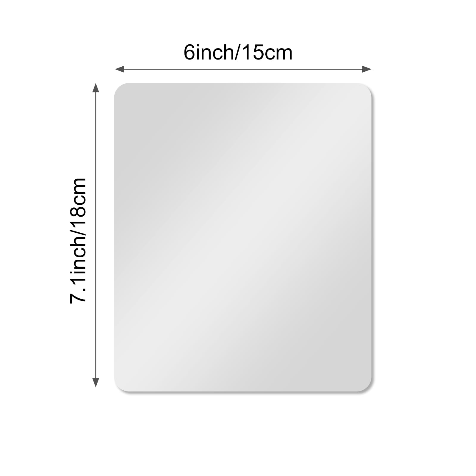Shatterproof Magnetic Locker Mirror - 7.1x6 Inch Acrylic Safety Mirror for Kids, School Lockers, Bathroom & Refrigerator | Removable Makeup Mirror for Office & Gym Cabinet - Durable Glassless Design for Home & Travel Use
