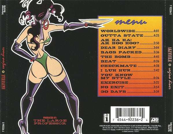 Akinyele - Vagina Diner CD Album (New or Mint Condition) - Perfect for Hip-Hop Collectors & 90s Rap Music Lovers