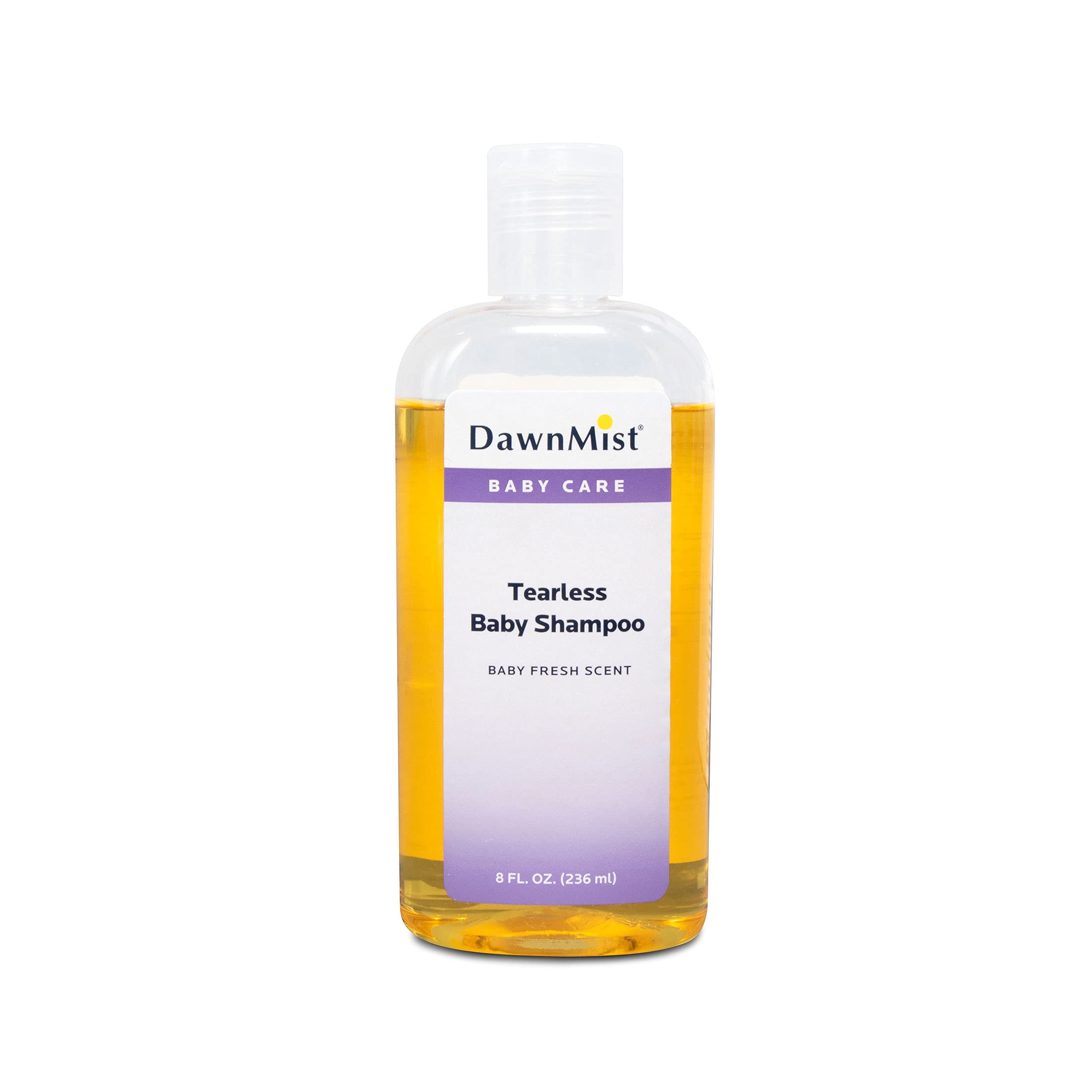 Dukal Tearless Baby Shampoo - Gentle Dawn Mist Scent, 8 oz Bottle with Dispensing Cap (Pack of 48) | Safe for Newborns & Sensitive Skin | Perfect for Daily Bath Time & Pediatric Care