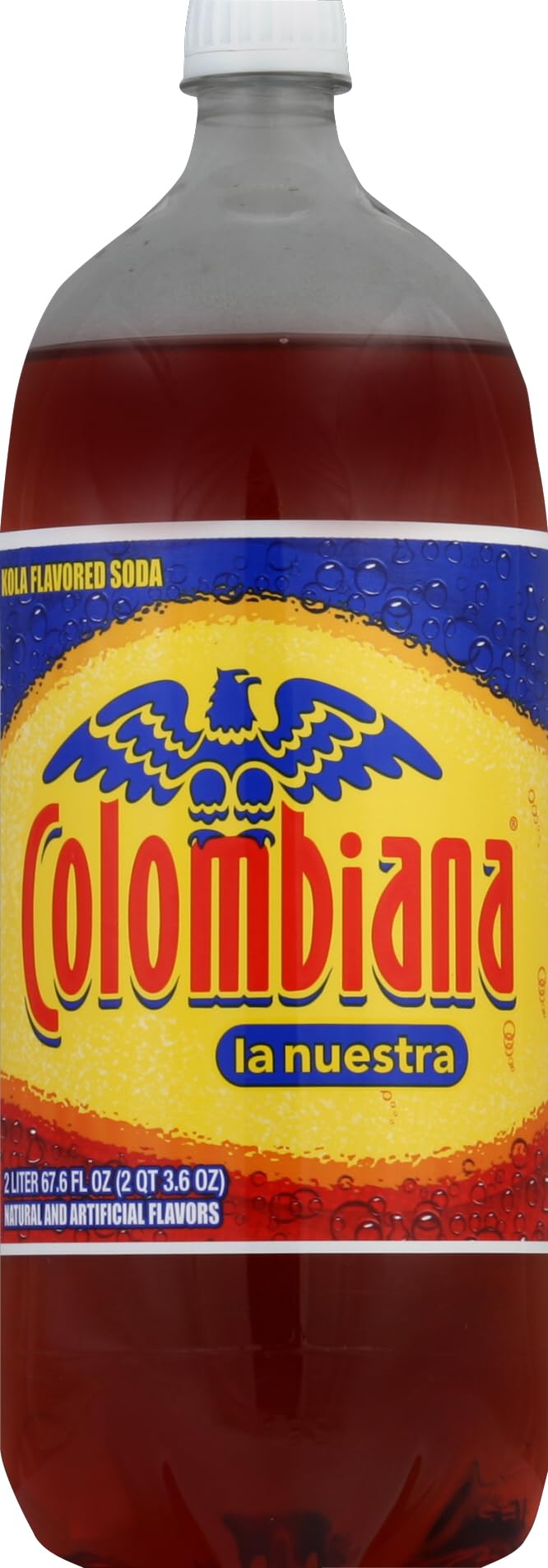 Colombiana Kola-Flavored Soda - 2 Liter Bottle | Authentic Colombian Soft Drink | Perfect for Parties, BBQs & Family Gatherings