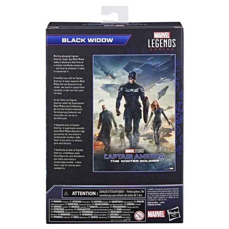 Captain America: The Winter Soldier Marvel Legends Black Widow Action Figure - The Infinity Saga Collectible for Marvel Fans | Perfect for Display, Cosplay, and Gift Giving
