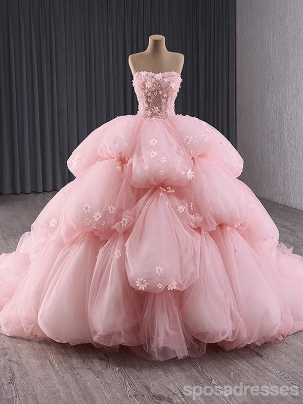 Elegant Pink A-Line Sweetheart Long Prom Dress for Women - Formal Evening Gown 13705 | Perfect for Homecoming, Wedding Guest & Special Occasions