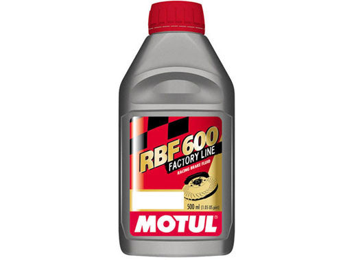 Motul RBF 600 High Performance Racing Brake Fluid - DOT 4 Synthetic Formula for Track, Street & Motorsport Use