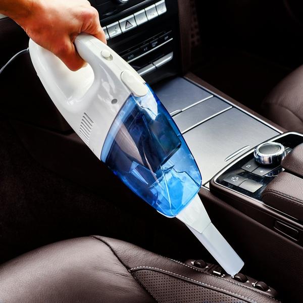 12V Car Wet and Dry Vacuum Cleaner - Powerful Portable Auto Interior Cleaner for Cars, Trucks & SUVs | Perfect for Cleaning Seats, Carpets & Hard-to-Reach Areas