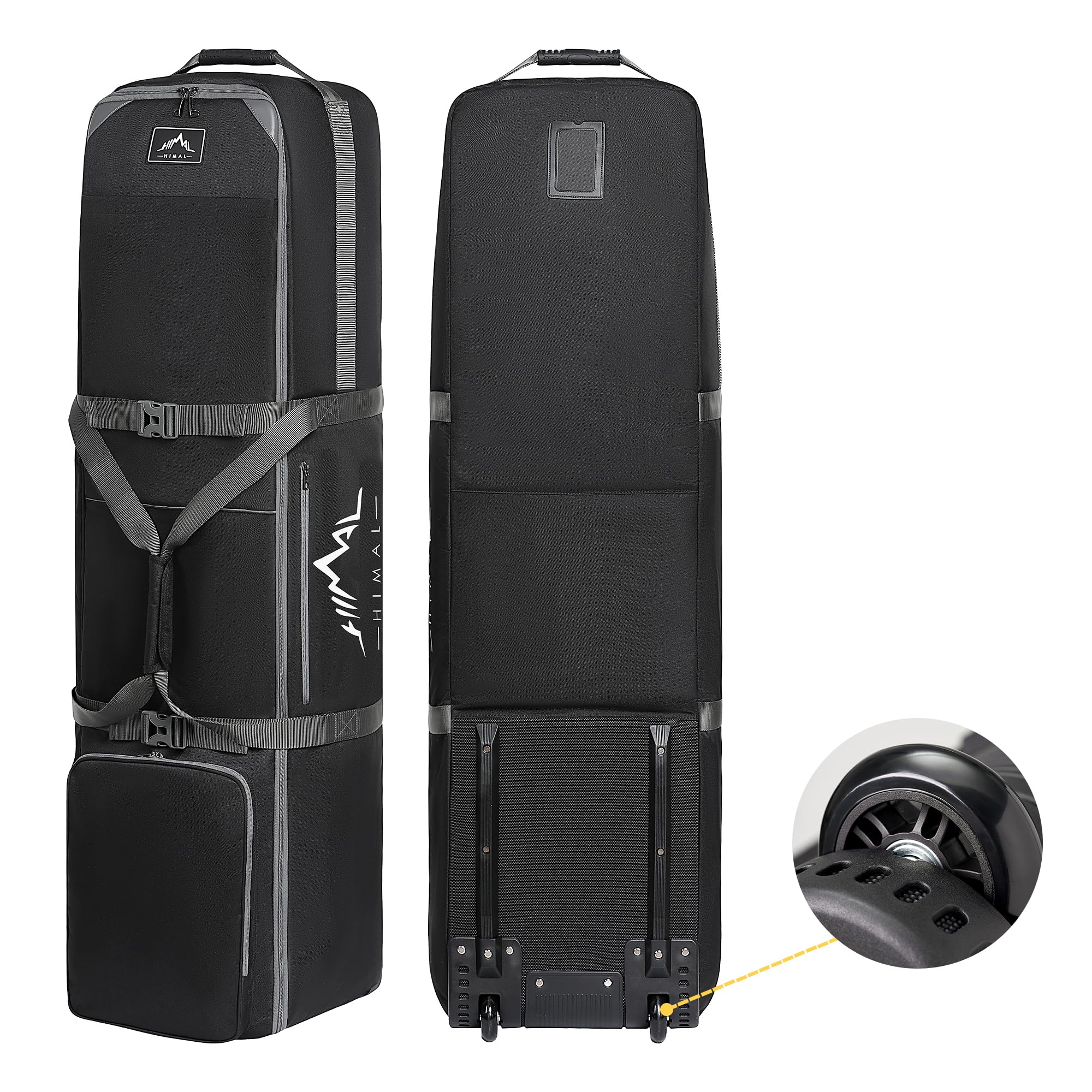 Durable 1200D Oxford Fabric Golf Travel Bag with Wheels - Heavy Duty Airline Approved Golf Club Case for Easy Transport | Perfect for Golf Trips & Air Travel