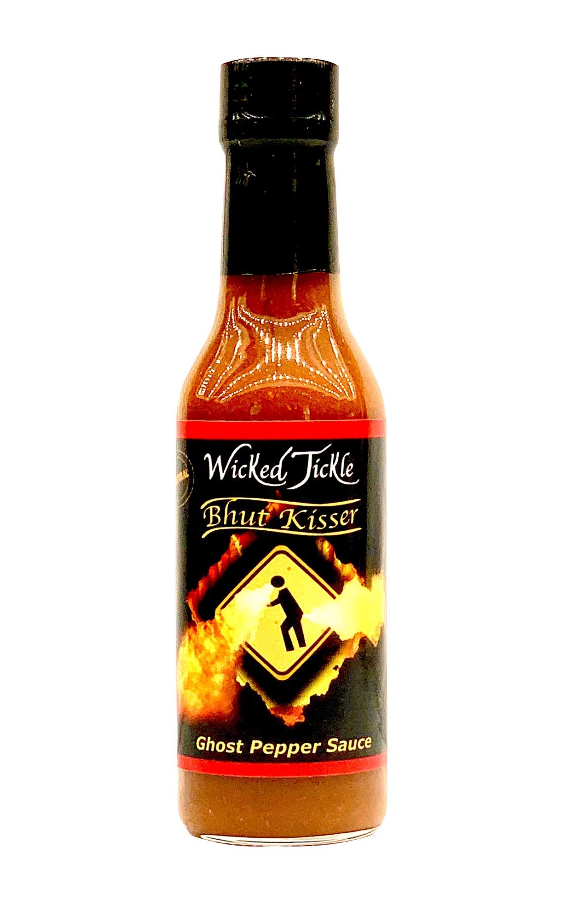 Ghost Pepper Hot Sauce - 7 Whole Ghost Peppers, Extra Hot & Spicy - Perfect for Wings, Tacos, Burgers & Cooking