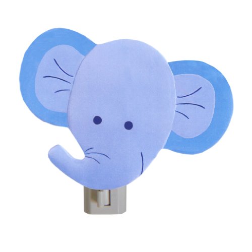 NoJo Elephant Night Light - Soft Glow Nursery Lamp for Baby & Kids Room, Bedside Table, or Hallway - Cute & Safe LED Nightlight for Sleep & Comfort