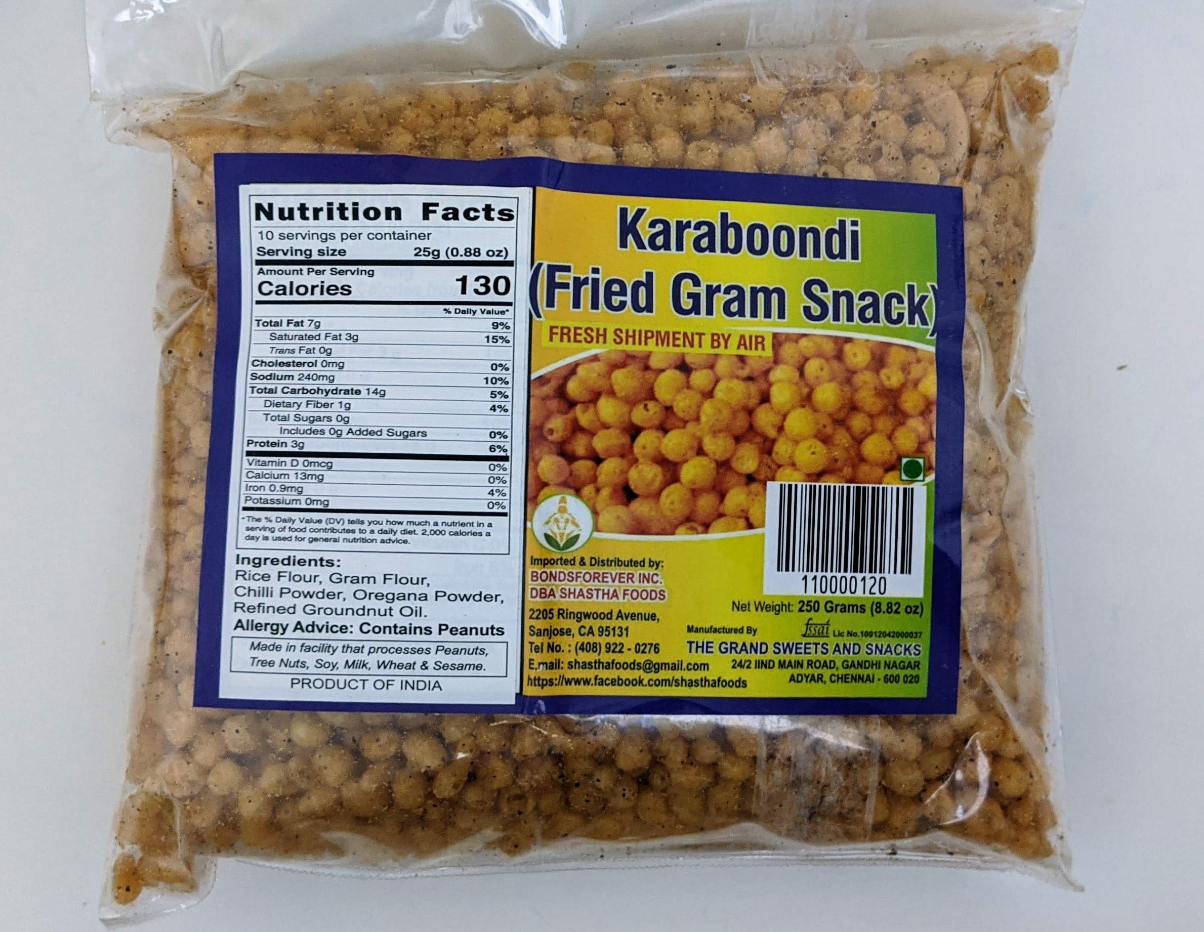 GSS Karaboondhi Indian Sweets - Pack of 2 (250g Each) | Authentic Traditional Dessert for Festivals, Diwali Gifts & Tea Time Snacks