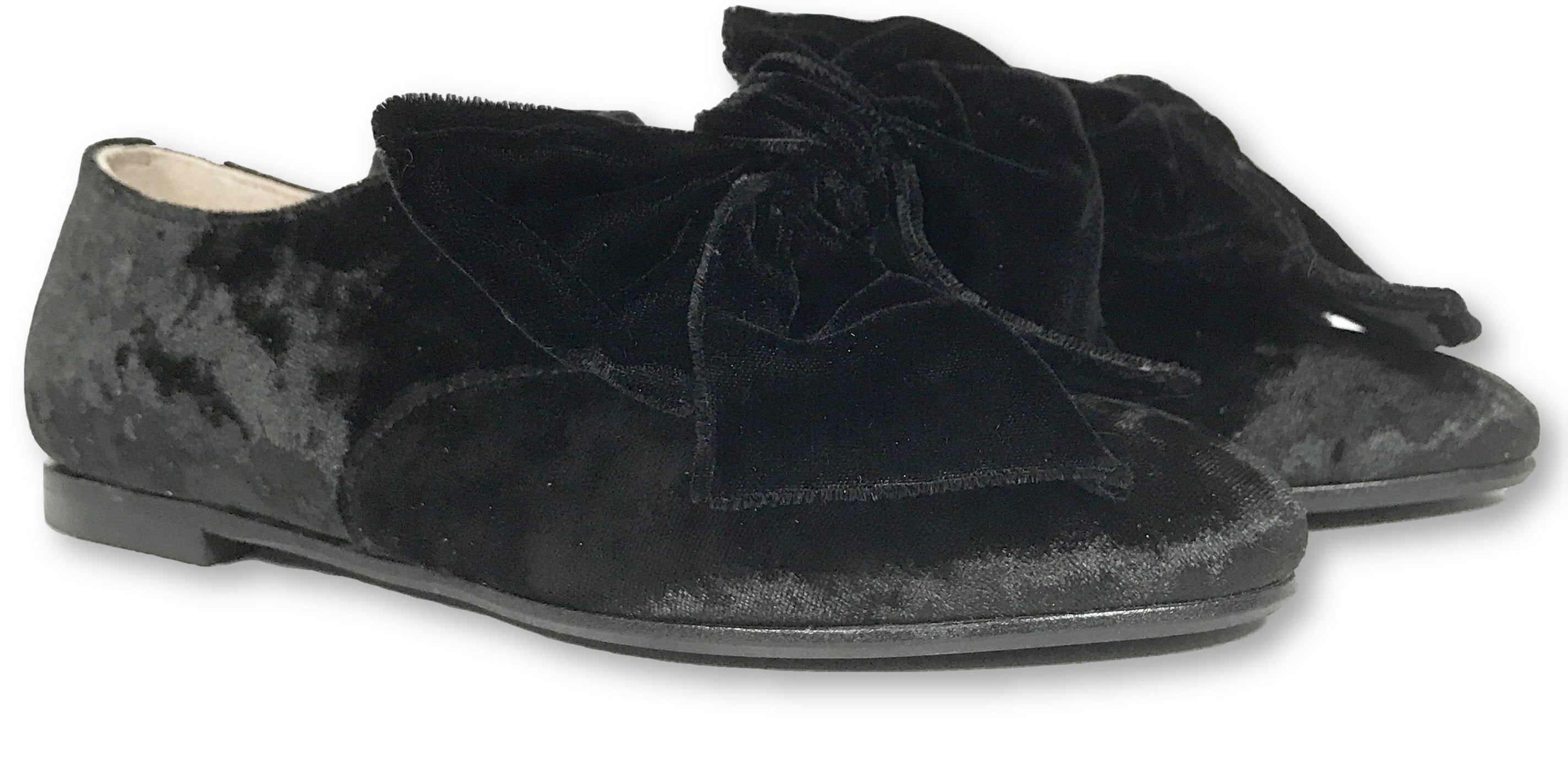 Beberlis Black Velvet Oxford Shoes for Men - Classic Formal Dress Shoes for Weddings, Business & Office Wear - Comfortable Slip-Resistant Sole
