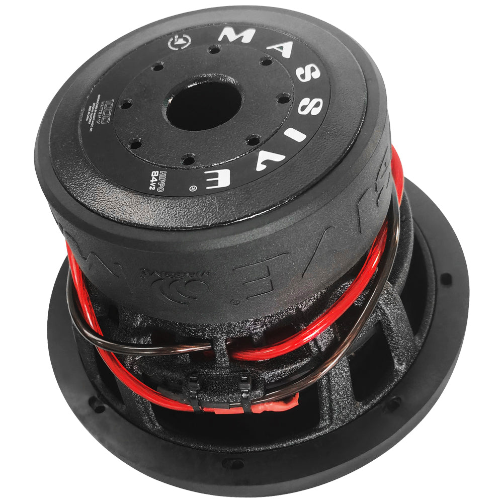 HIPPO84V2 8-Inch 500 Watts RMS Dual 4 Ohm Car Subwoofer - Powerful Bass for Car Audio & Home Theater Systems