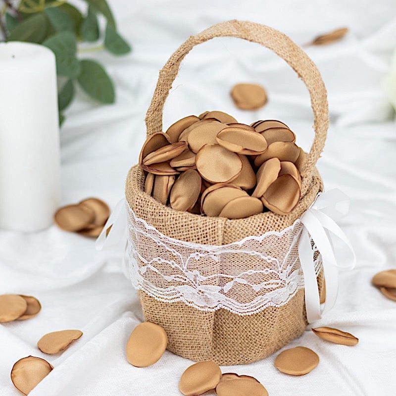 400 Silk Rose Petals - Matte Round Artificial Flowers for Wedding Decor, Table Scatter, Party Confetti - Perfect for Centerpieces, Aisle Decor & Romantic Events