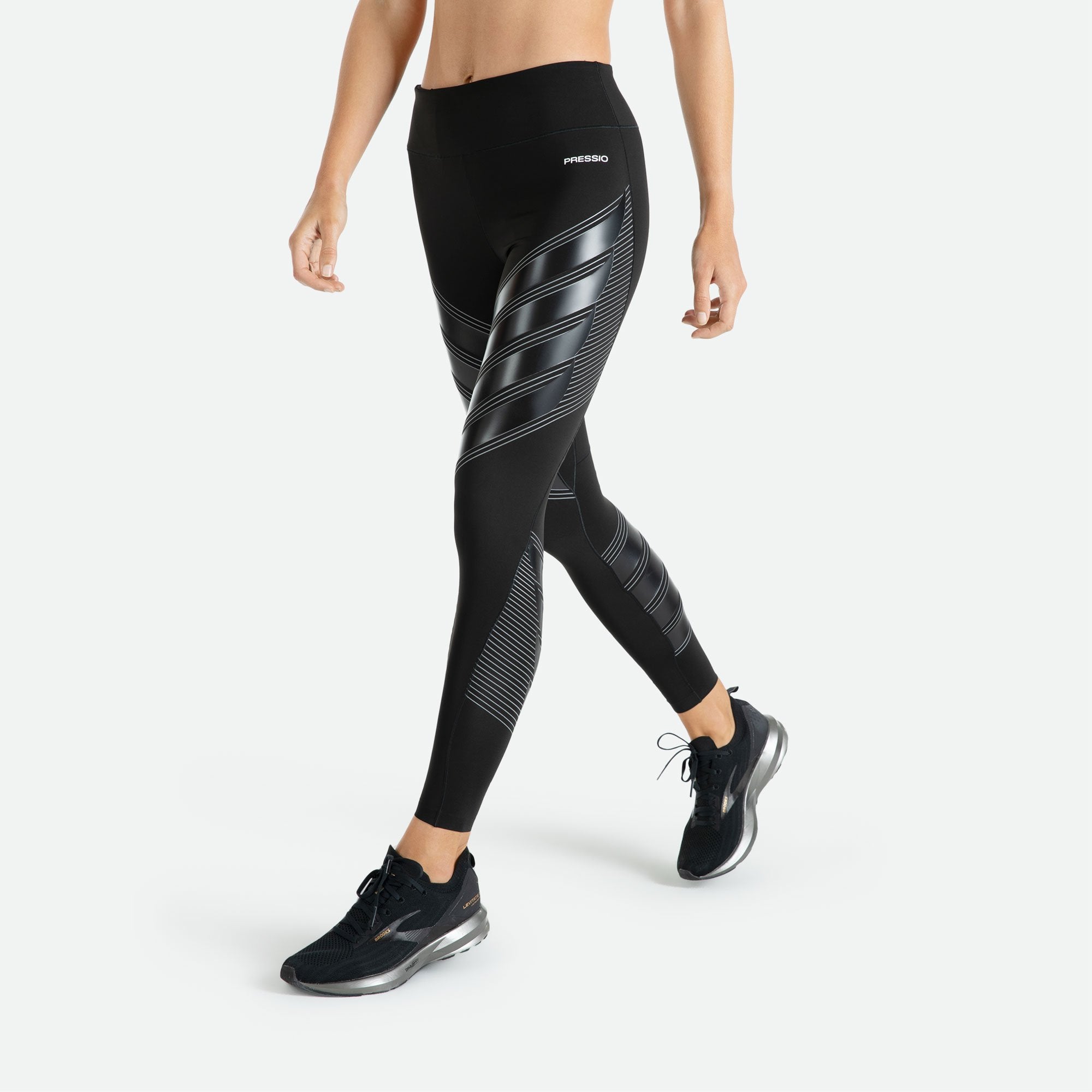 Pressio Women's Power Compression Tight - High Waist Workout Leggings for Running, Yoga & Gym | Moisture Wicking & Squat Proof Fitness Pants