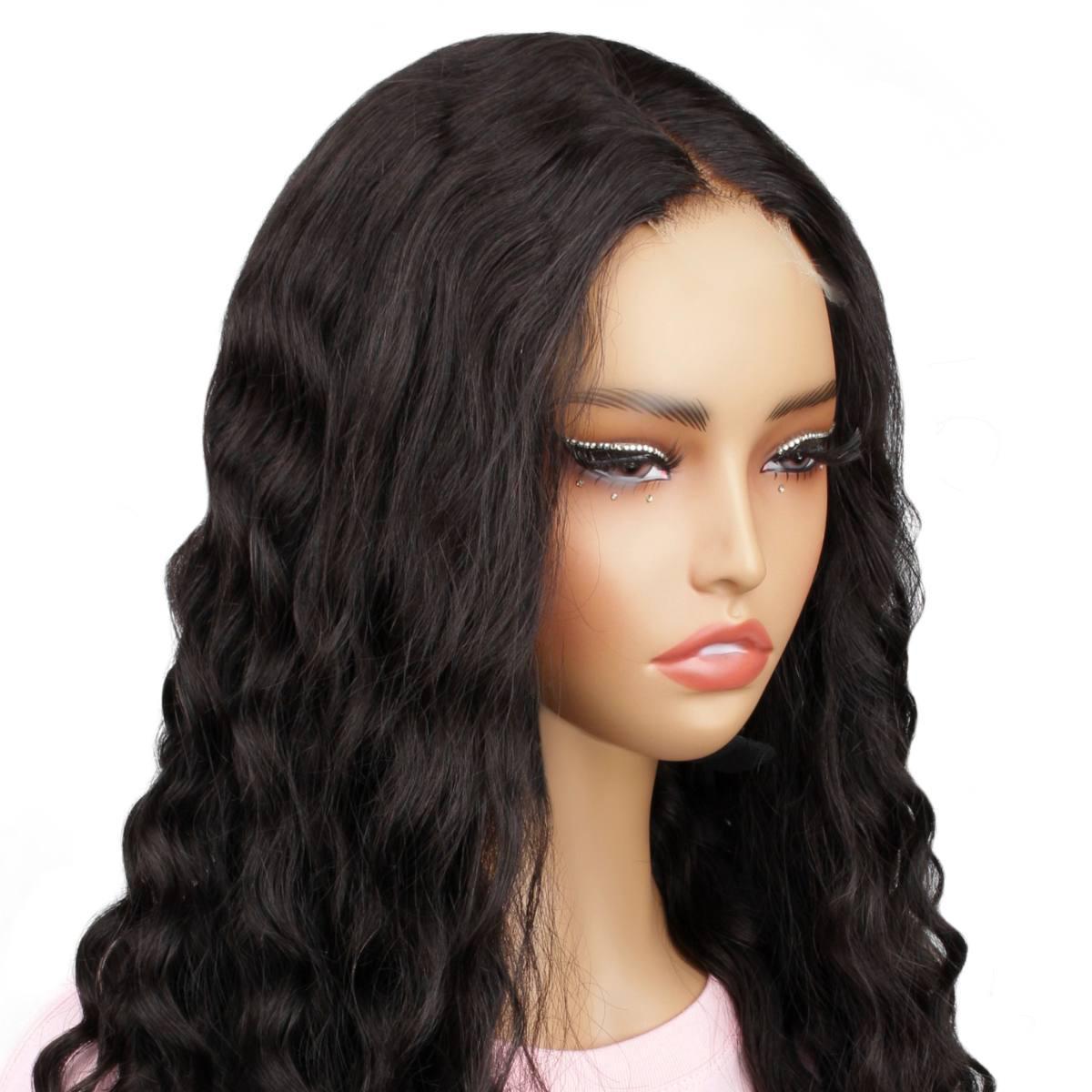 Natural Wave 2x6 HD Lace Closure 100% Human Hair Glueless Wig - Brazilian Virgin Hair for Black Women | Perfect for Daily Wear, Parties & Special Occasions