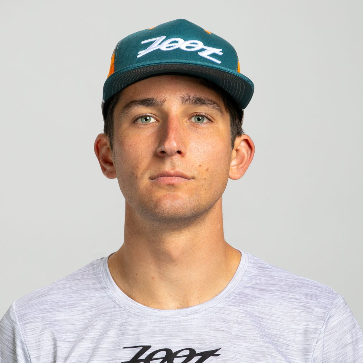 Unisex Flat Bill Baseball Cap with Mesh Back & Teal Stripes - Breathable Adjustable Hat for Men & Women - Perfect for Outdoor Sports, Running, and Casual Wear