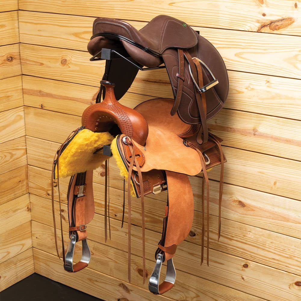 Wall-Mounted Saddle Racks for Horses | Heavy Duty Saddle Storage Organizer | Perfect for Barns, Stables & Tack Rooms
