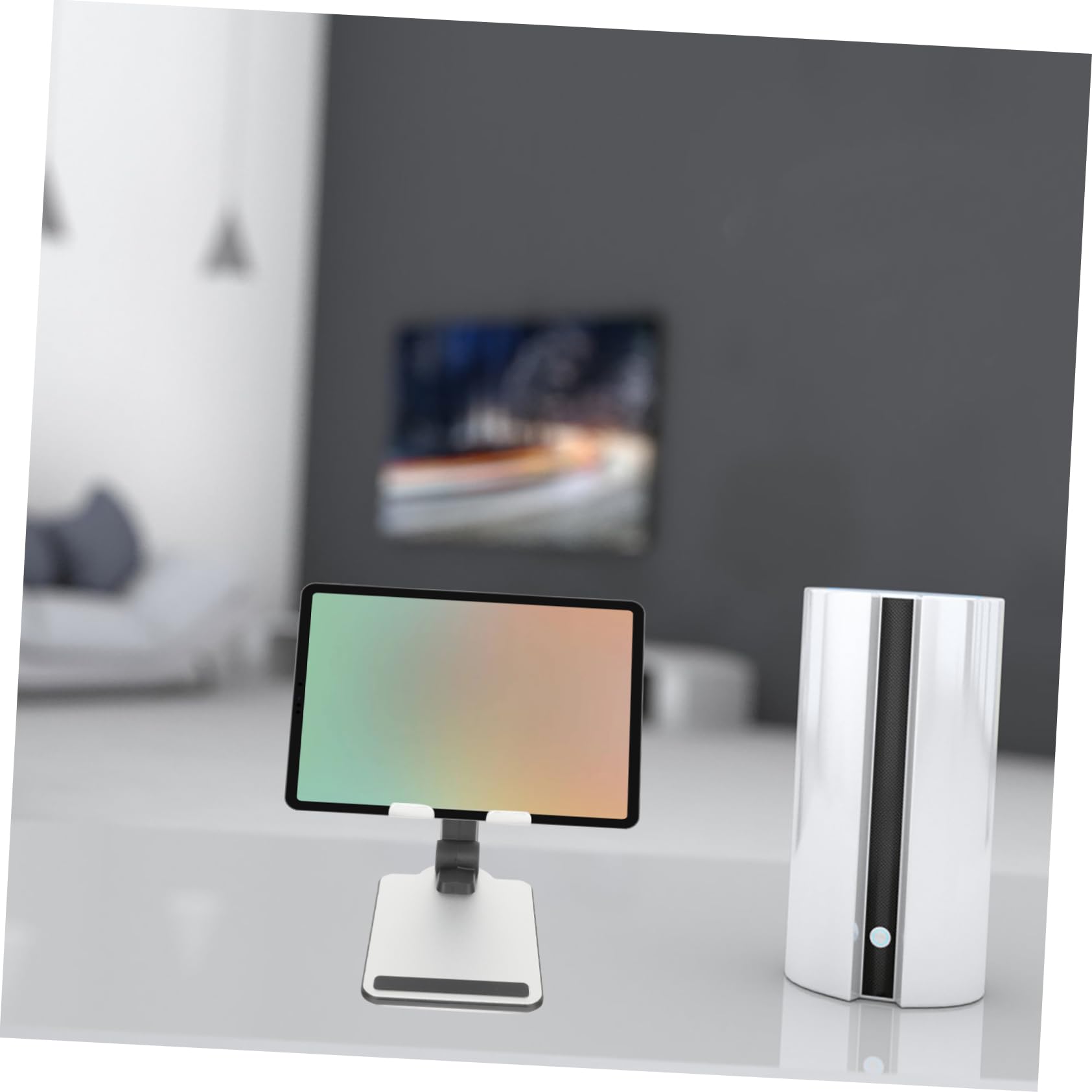 Didiseaon Tablet & Phone Stand Holder - Adjustable Desktop Organizer for Workspace, Office, Home, Bed - Compatible with iPhone, iPad, Samsung, All Smartphones & Tablets - Perfect for Video Calls, Reading, and Hands-Free Viewing