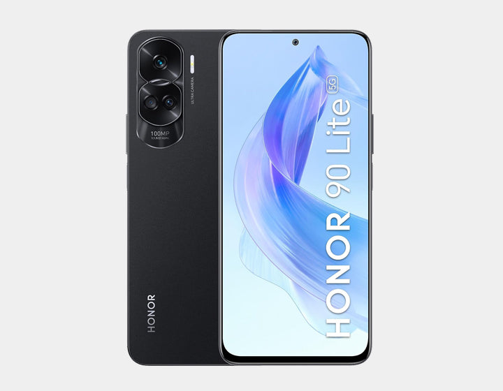 Honor 90 Lite 5G Smartphone - Unlocked GSM Dual SIM 256GB ROM 8GB RAM - Premium Black | Fast 5G Connectivity, Large Storage for Gaming & Streaming