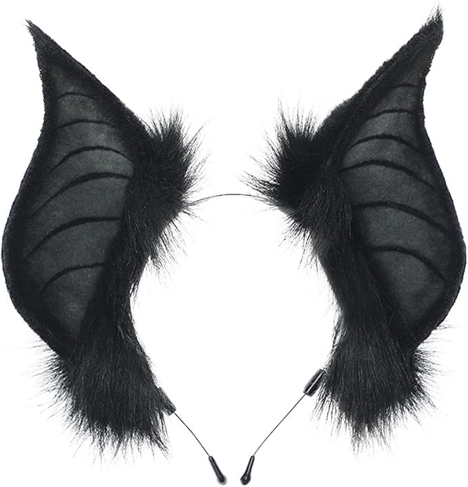 Cute Faux Fur Cat Ears Headband for Women - Handmade Animal Cosplay Costume Accessory for Halloween, Fancy Dress Parties & Cosplay Events