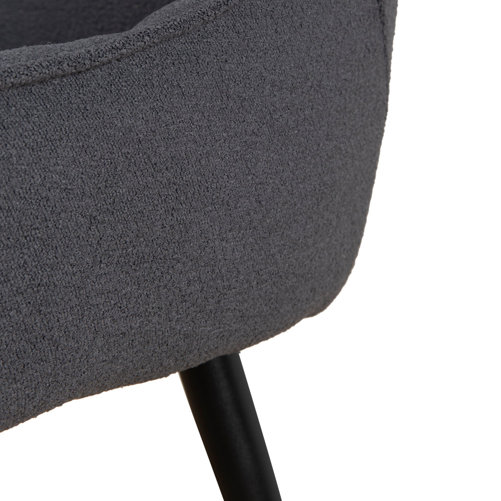 Premium Fabric Dining Chair - Charcoal Gray | Comfortable & Stylish for Kitchen, Dining Room, or Breakfast Nook | Modern Home Decor