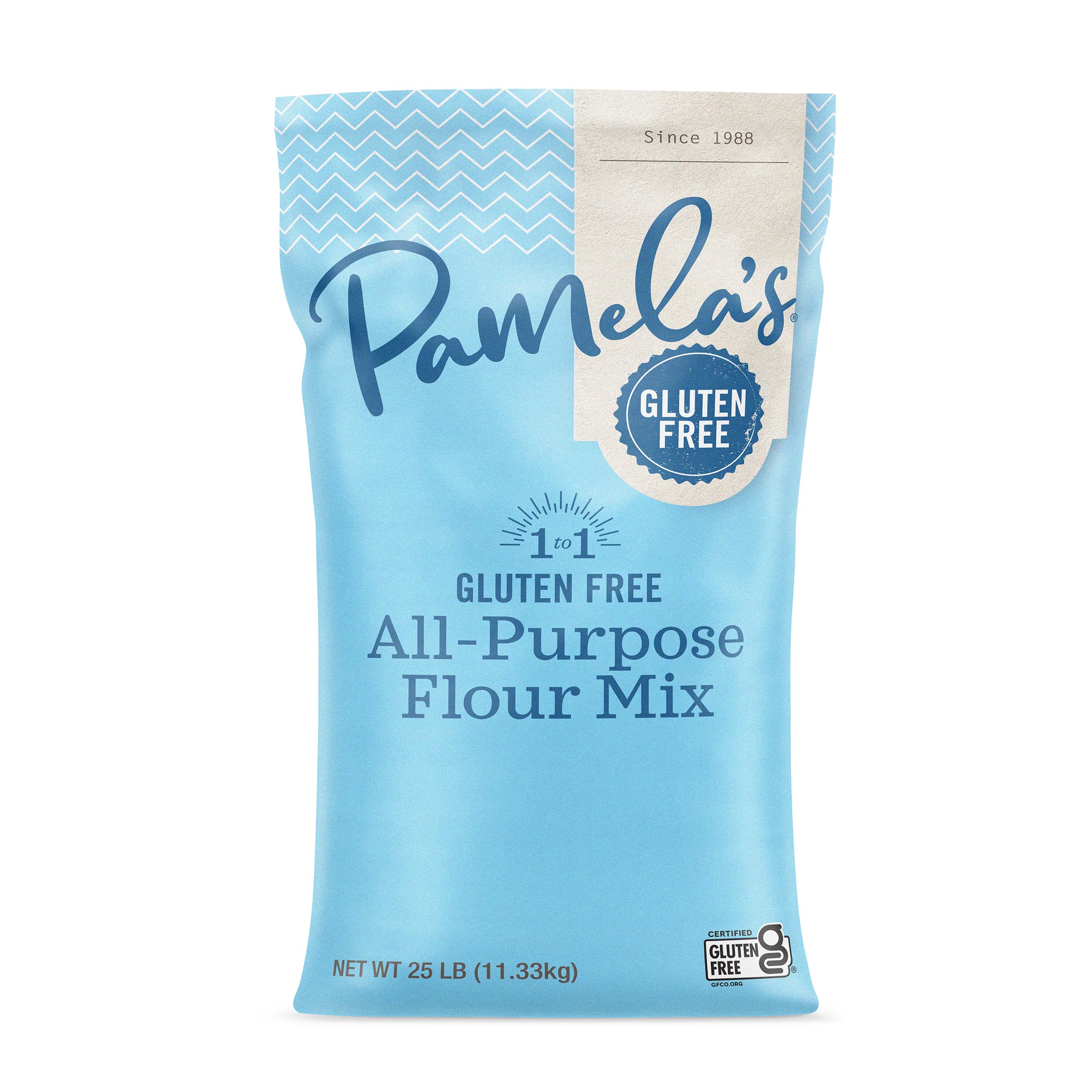 Pamela's Products Gluten Free All Purpose Flour Blend - 25 Pound Bag | Certified Gluten-Free Baking Flour for Cakes, Cookies & Bread | Perfect for Home Bakers & Commercial Kitchens