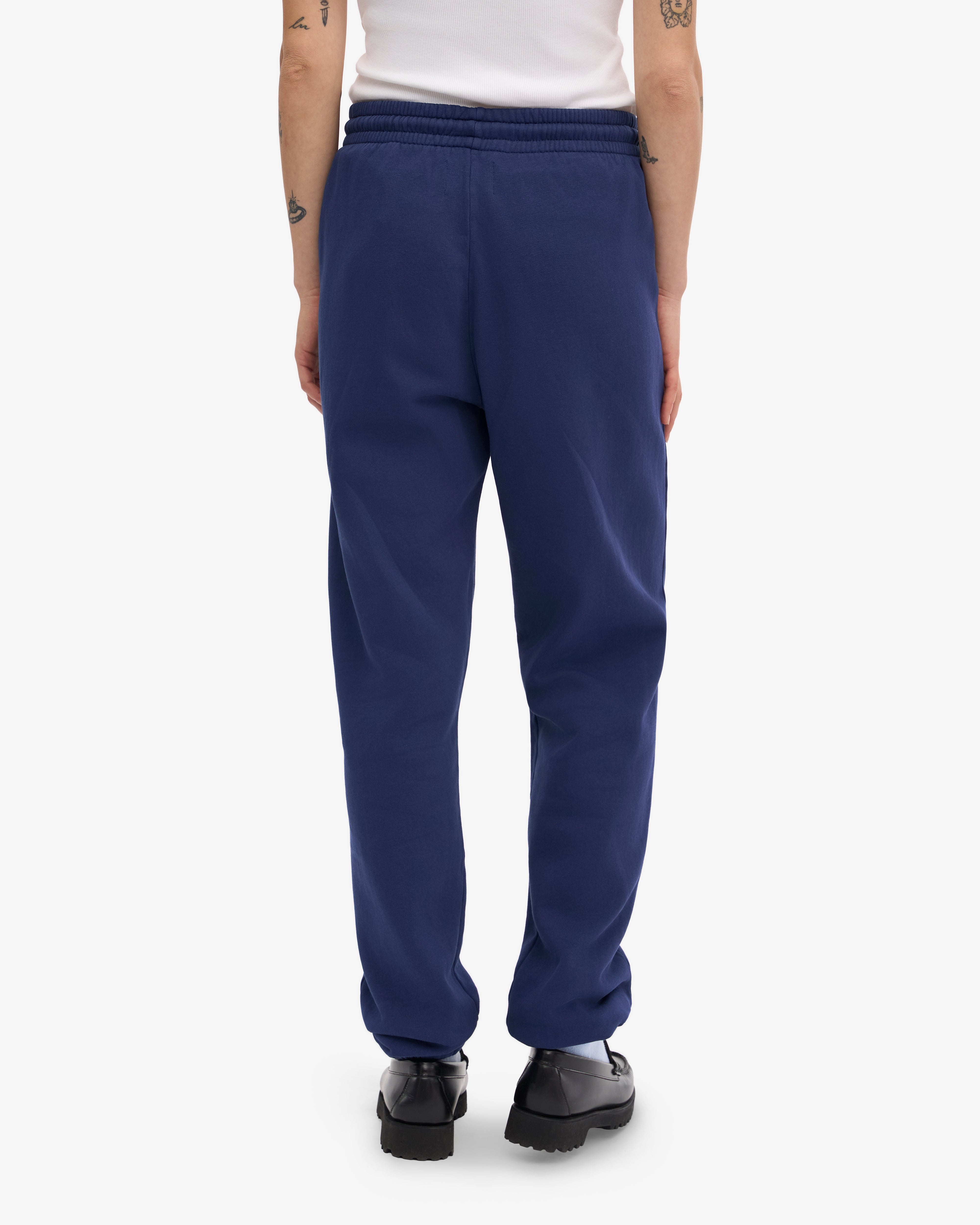 Premium Organic Cotton Sweatpants for Women & Men - Soft & Comfortable Marine Blue Joggers - Perfect for Yoga, Gym, Lounge & Casual Wear