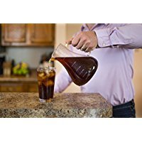 Premium Stonn & Wolln Cold Brew Coffee Maker - 1.5L Glass Carafe with No-Spill Lid & Ergonomic Spout for Smooth Pouring | Perfect for Iced Coffee, Office Use & Home Brewing | Modern Clear Design