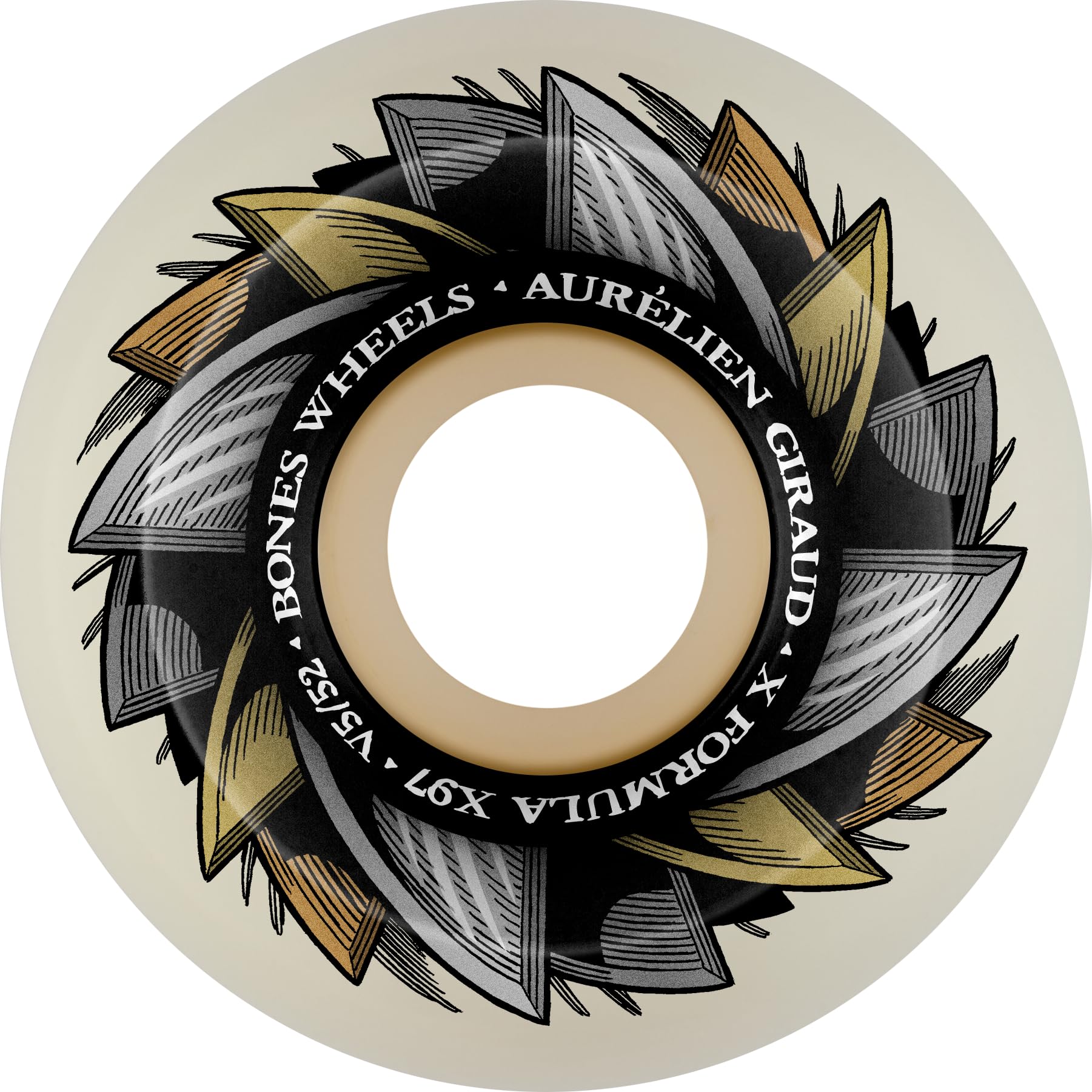 Bones X-Formula 97A Skateboard Wheels - High Performance Wheels for Street & Park Skateboarding - Perfect for Tricks, Cruising & Smooth Rides