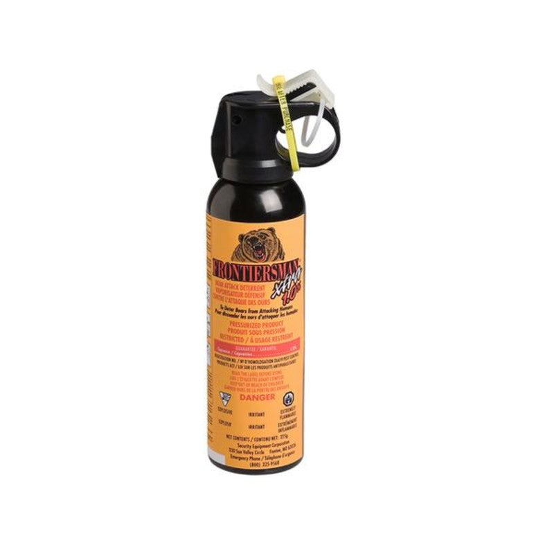 Frontiersman Xtra 1% Bear Spray 8oz (225g) - Maximum Strength Bear Deterrent for Hiking, Camping & Outdoor Adventures in Wilderness Areas