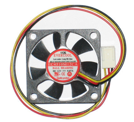 Evercool EC4510M12CA 45x45x10mm 3-Pin Cooling Fan - High Performance Mini Fan for PC Cooling, Electronics, and Small Devices