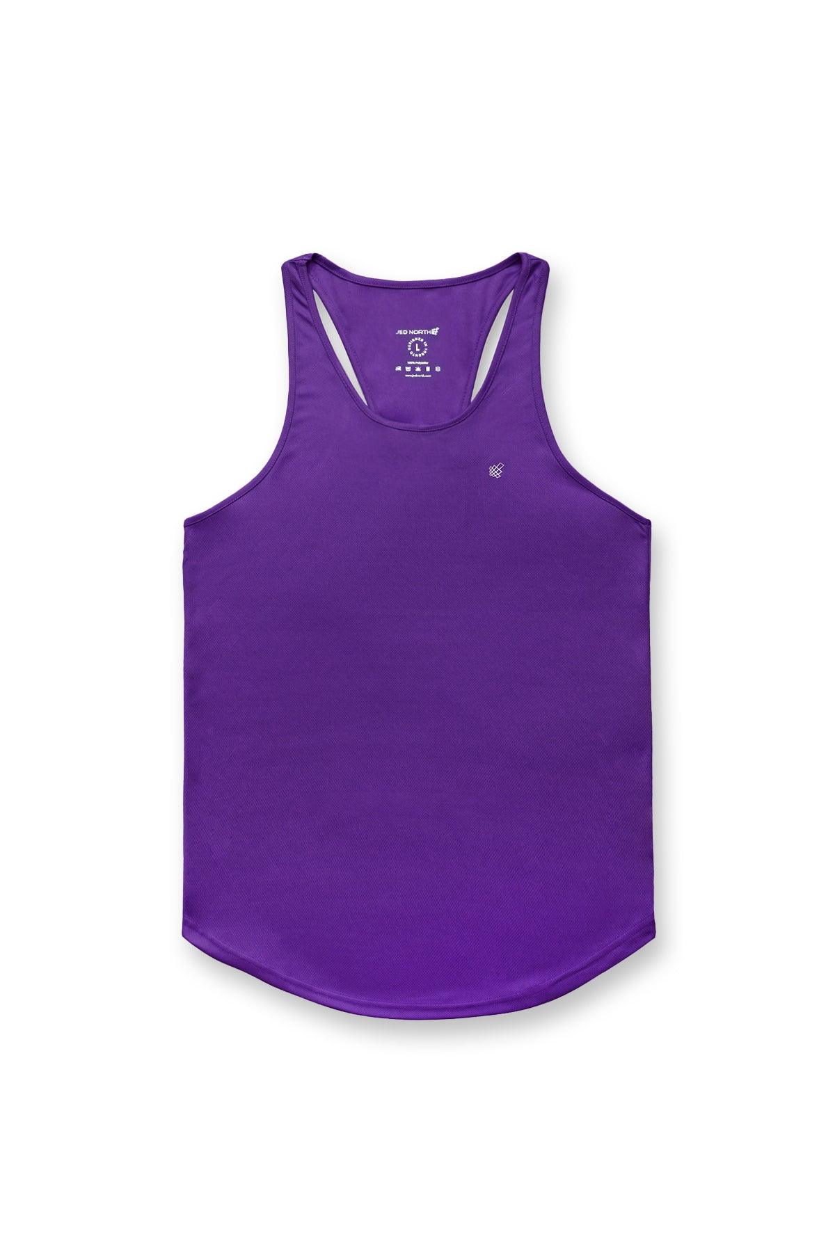 Jed North Microfiber Dri-Fit Tank Top for Women - Lightweight Moisture Wicking Workout Shirt in Violet | Perfect for Gym, Yoga & Running