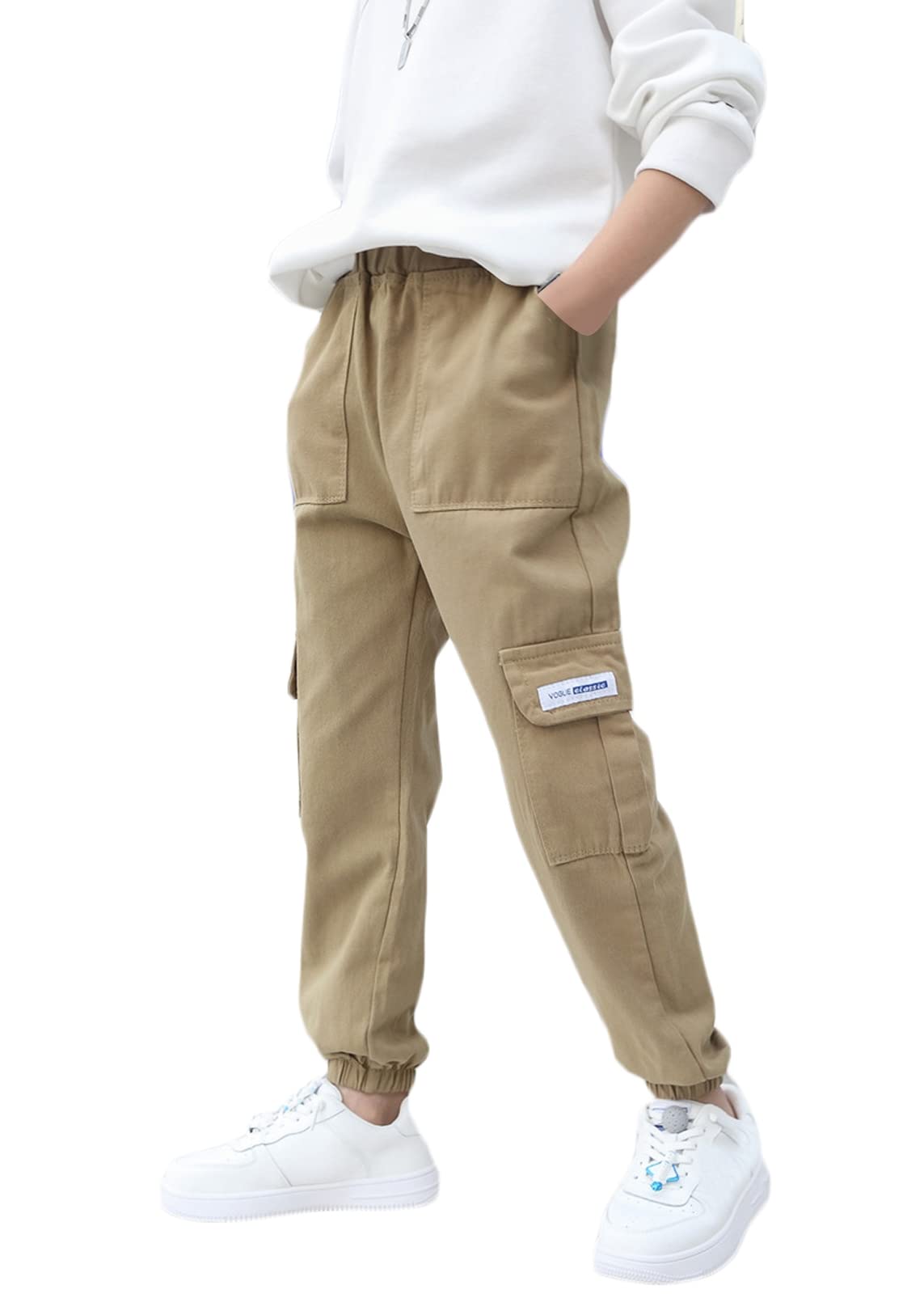 Nanasait Boys' Cargo Joggers with Pockets (3-11 Years) - Play & School Wear