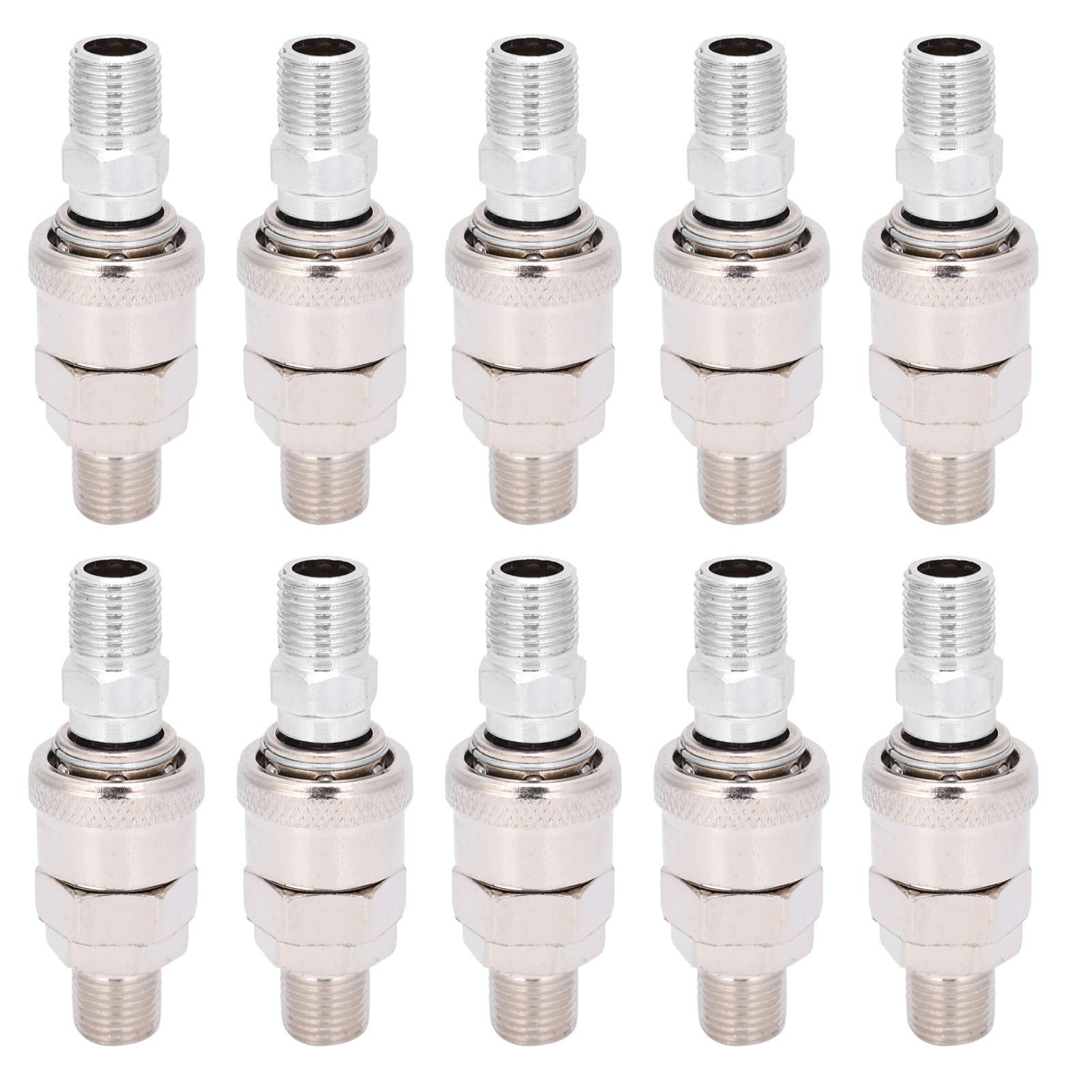 Quick Release Air Compressor Coupler - Reliable & Stable Quick Plug Connector for Electronic Components, Workshop Tools, PU Hoses & Industrial Applications | Perfect for Factories, Air Compressors & DIY Projects