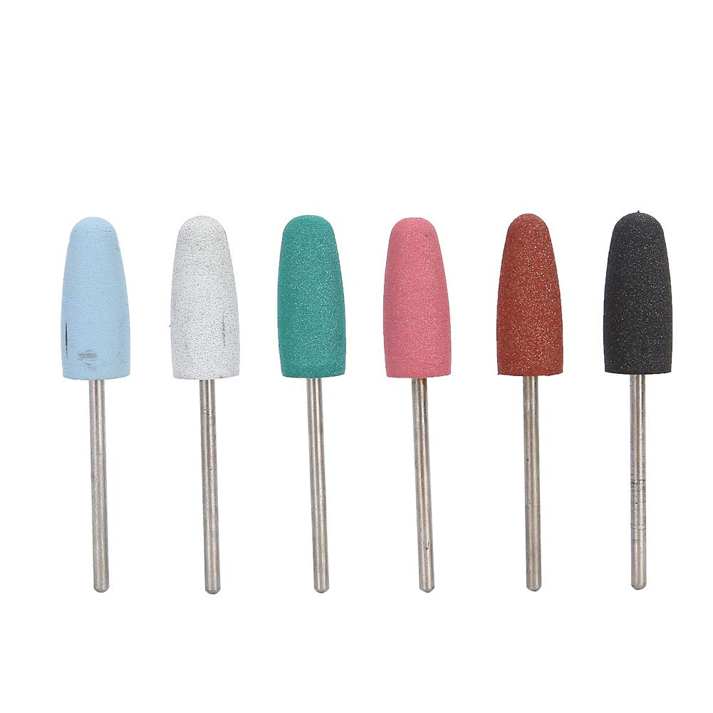 6PCS Professional Nail Drill Bits Set for Manicure & Pedicure - Grinding, Polishing, Smoothing & Trimming | Salon & Home Nail Care Tools | Perfect for Acrylic, Gel Nails & Nail Art | Essential for DIY Nail Enthusiasts & Professional Nail Technicians | Ideal for Home Spa, Salon Treatments & Nail Art Design (#2)