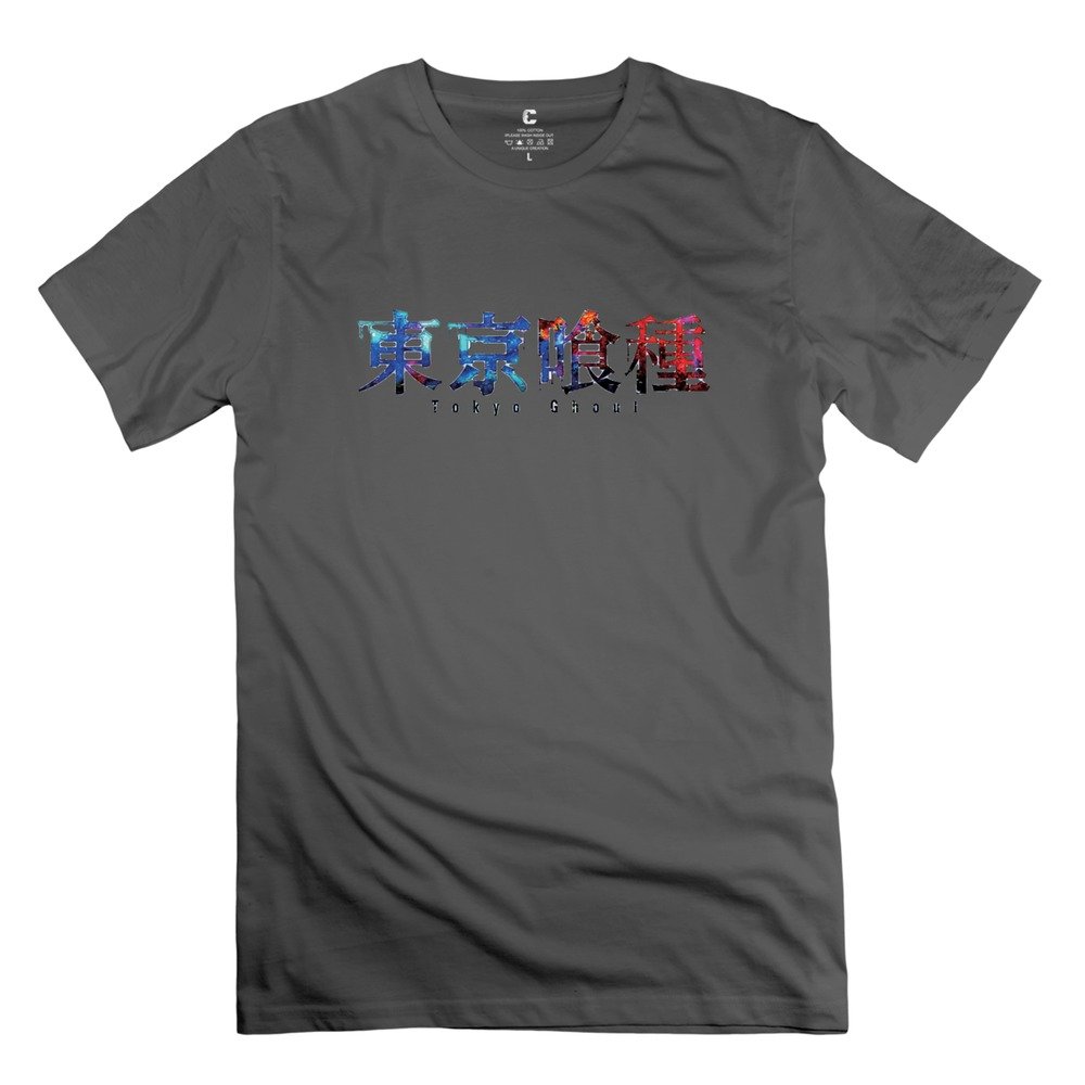 Tokyo Ghoul Anime Graphic T-Shirt for Men - Vintage Retro Style Custom Printed Cotton Tee - Perfect for Cosplay, Conventions, and Anime Fans