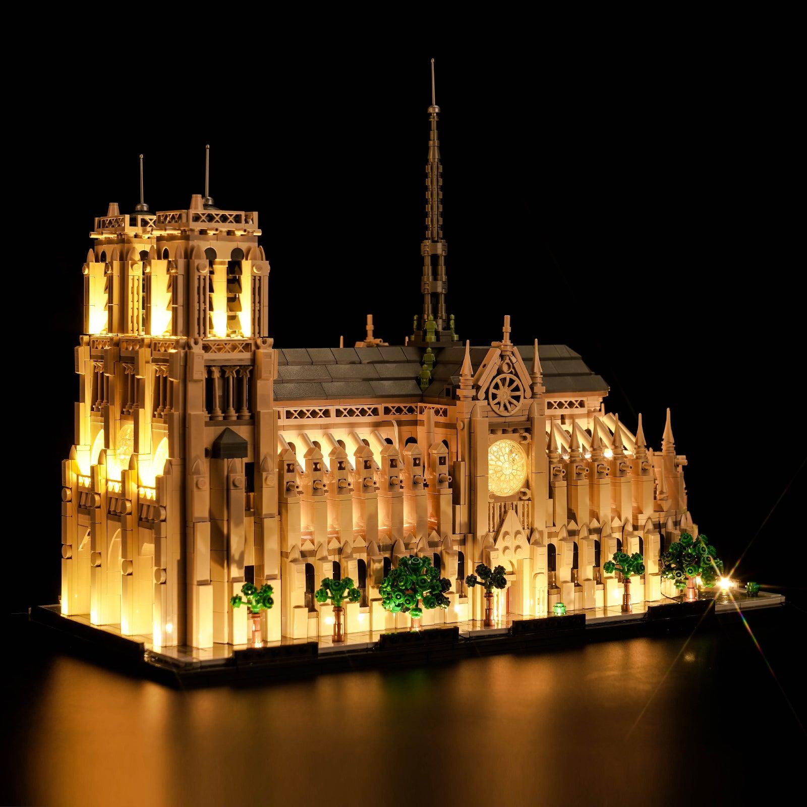 Lego Architecture Notre Dame de Paris 21061 Light Kit - LED Lighting Set for Lego Models | Perfect for Home Decor, Display & Gift Giving