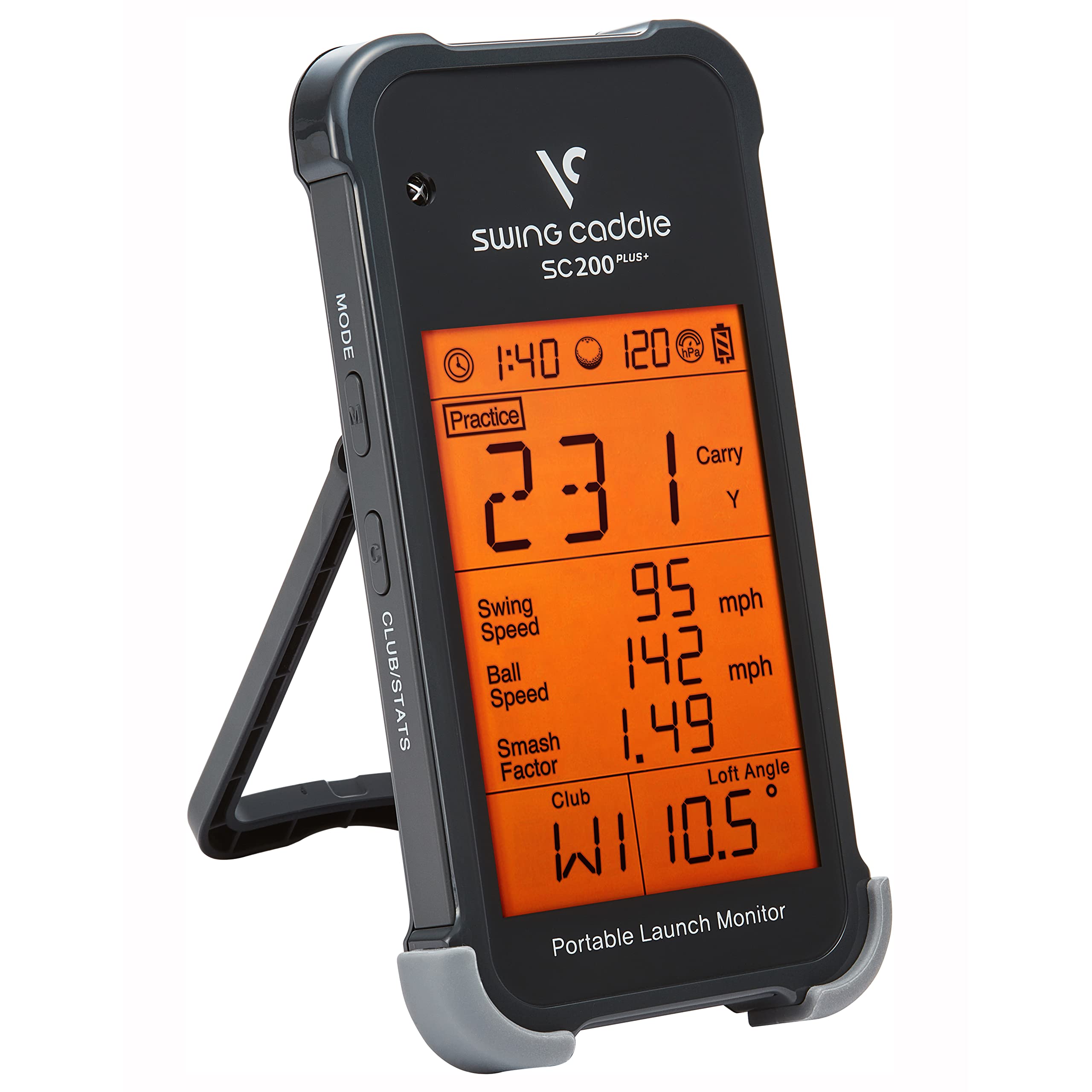 Portable Golf Launch Monitor & Swing Analyzer - Real-Time Shot Data Tracking | Golf Swing Trainer for Indoor & Outdoor Practice | 20H Battery Life | Perfect for Driving Range, Backyard & Home Golf Simulator Setup