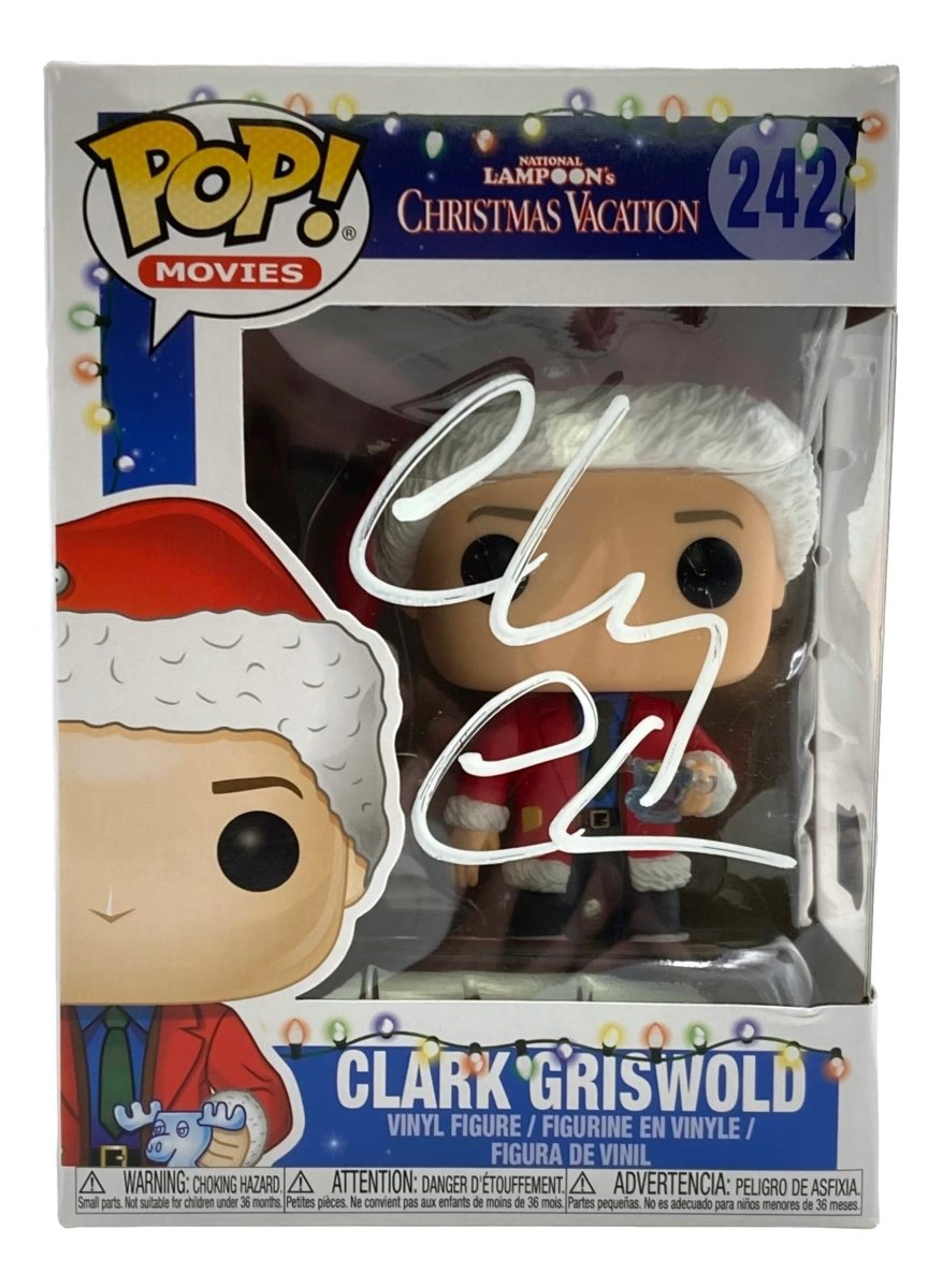 Chevy Chase Signed National Lampoon's Christmas Vacation Funko Pop #242 - Authentic Autograph Collectible - Perfect for Christmas Decor & Movie Memorabilia Display