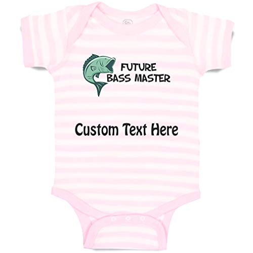Stripes Soft Pink White Personalized Text Here
