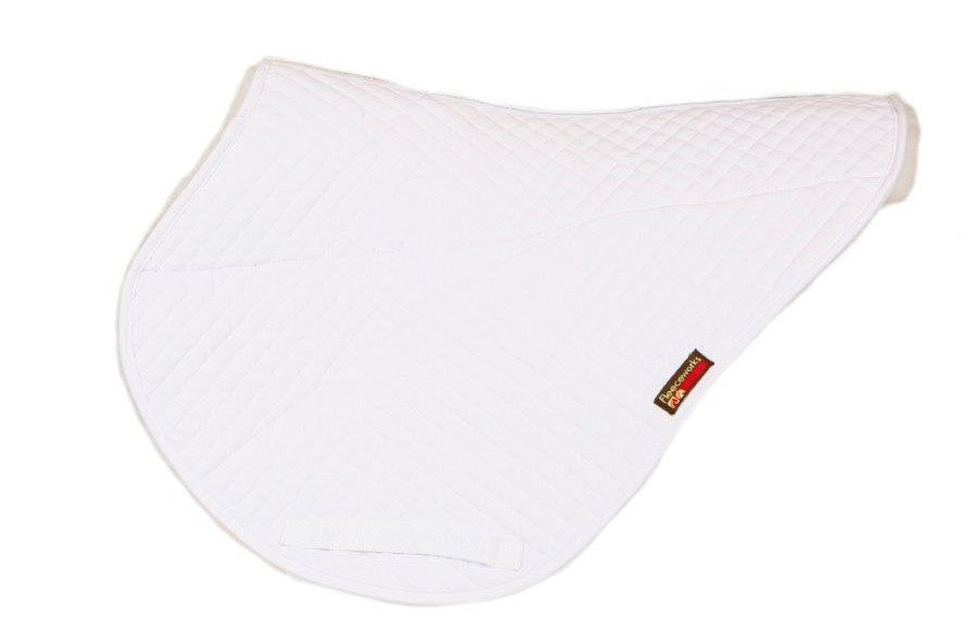 Premium Sheepskin Quilted Saddle Pad for Horses - Breathable & Shock-Absorbing for Cross Country Riding - Perfect Balance Contour Fit - Ideal for Training, Jumping & Equestrian Competitions