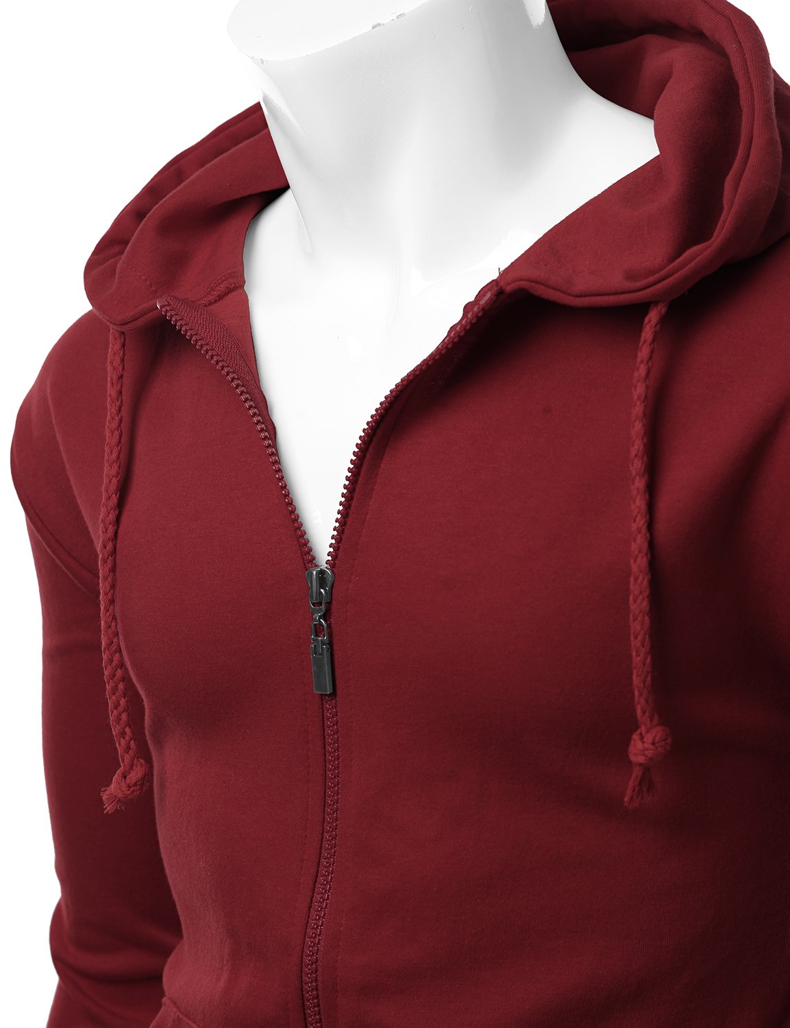Men's Basic Long Sleeve Zip Up Hoodie - Soft Fleece Lined Pullover with Front Pockets | Casual Wear, Gym, Outdoor Activities & Street Style Fashion