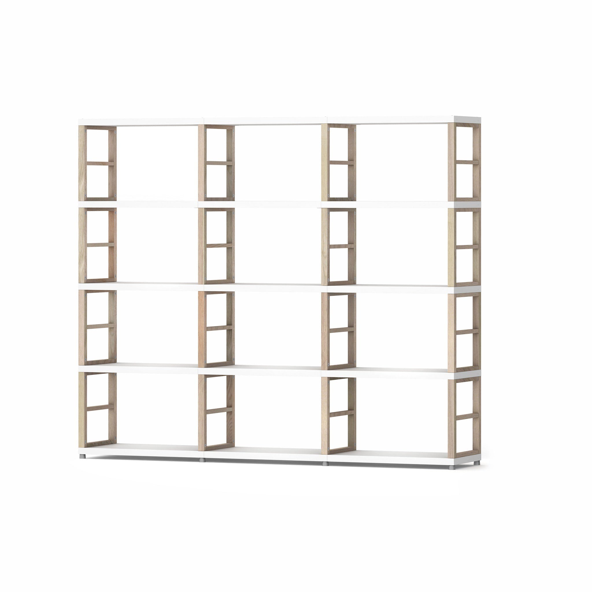 MAXX Modern 3x4 Shelving Unit - Sturdy Storage Shelf for Living Room, Bedroom, Office & Garage Organization