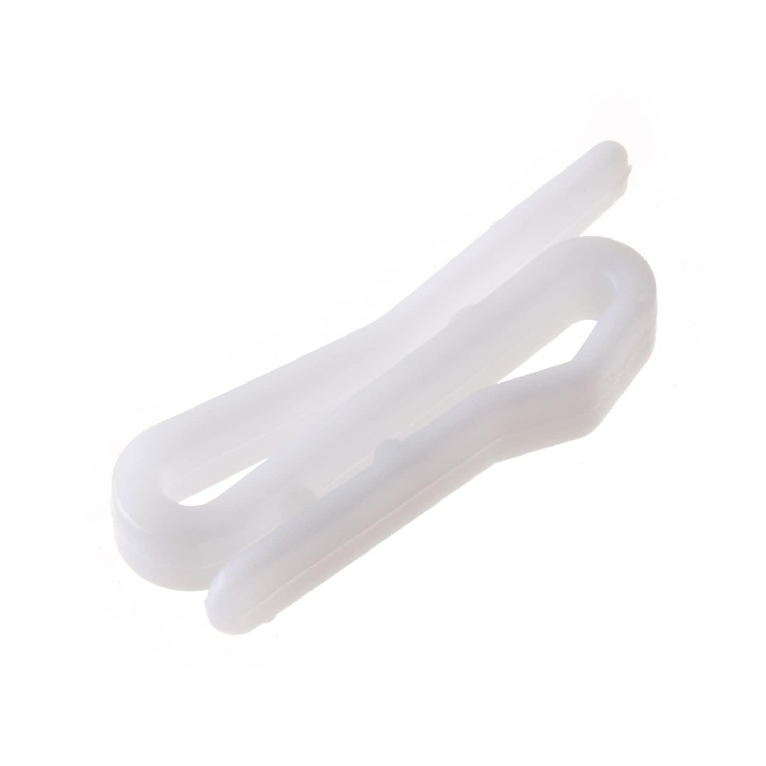 MroMax 30PCS White Plastic Pin-On Drapery Hooks 1.34