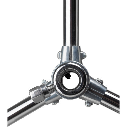 Kupo Master C Stand with Turtle Base - 9.7' Silver Heavy Duty Light Stand for Photography & Video Production - Perfect for Studio, Outdoor Shoots & Film Sets