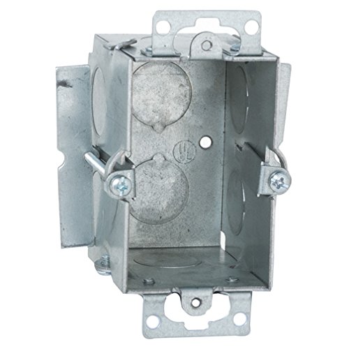 Hubbell-Raco 509 Old Work Switch Box with Plaster Ears, 2-1/2